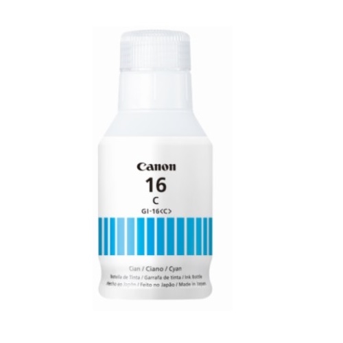 BOTELLA DE TINTA CANON GI-16 C CYAN PARA GX7010 GX6010 4418C001AA