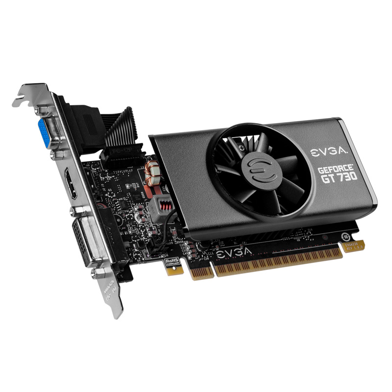 TARJETA DE VIDEO EVGA GEFORCE GT 730 2GB DDR5 02G-P3-3733-KR LP