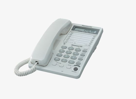 PANASONIC TELEFONO ALAMBRICO CON LCD ALTAVOZ BLANCO(KX-TS108MEW)