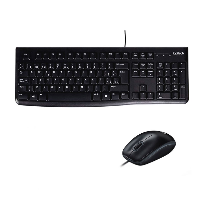 KIT LOGITECH MK120 TECLADO/MOUSE ALAM USB PLUG&PLAY BLACK (920-004428)