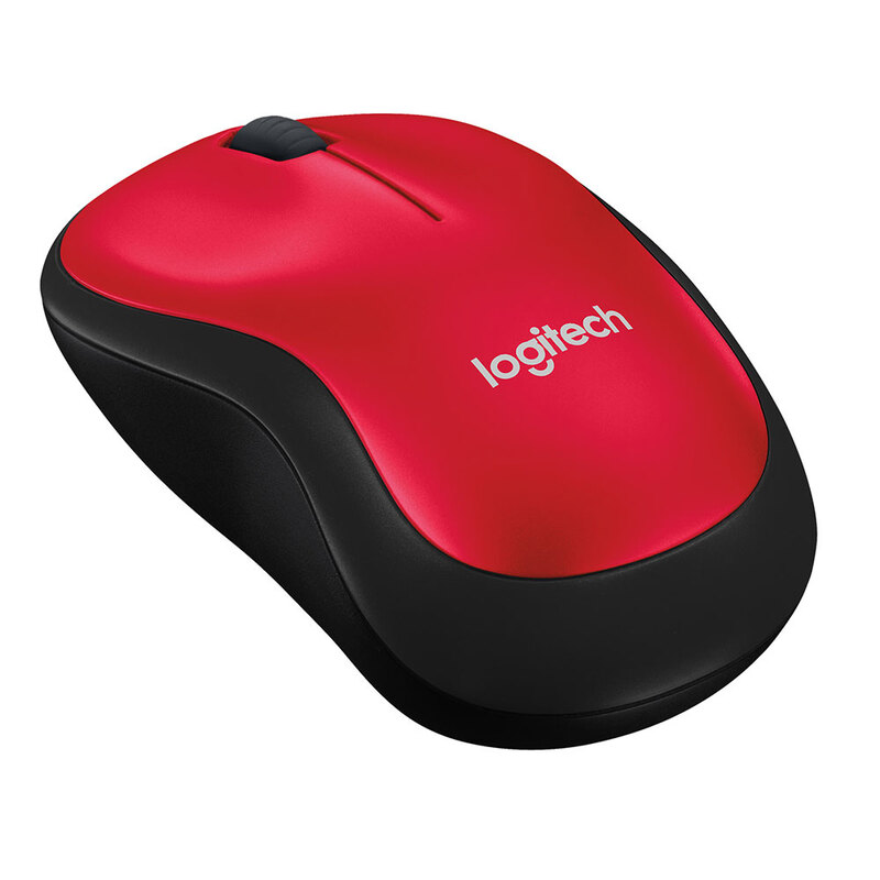 MOUSE LOGITECH M185 OPTICO USB PLUG & PLAY 1,000 DPI RED (910-003635)