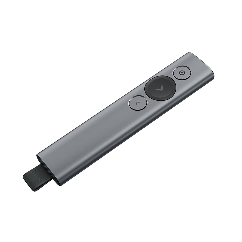 PRESENTADOR DIGITAL LOGITECH SPOTLIGHT USB BT 30 MTS GREY (910-005216)
