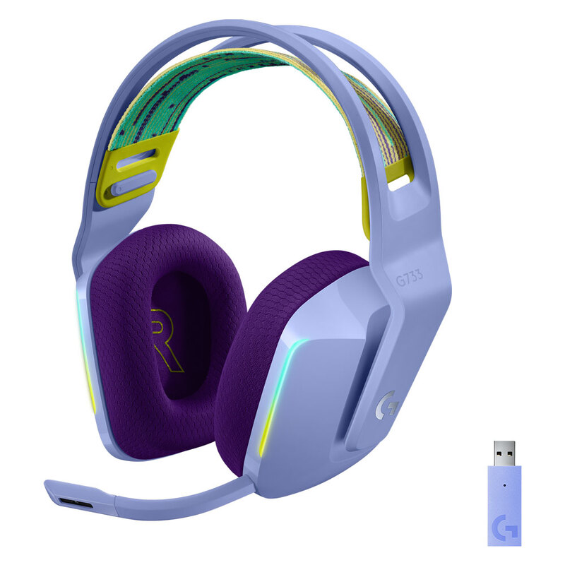 DIADEMA LOGITECH G733 LIGHTSPEED RGB USB PC MC PS4 LILAC (981-000889)