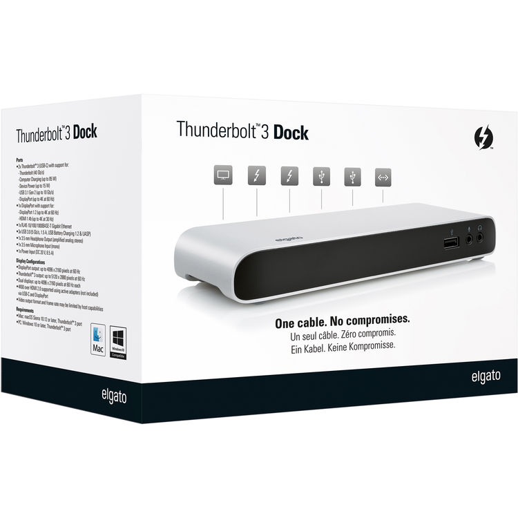 DOCK THUNDERBOLT 3 USB-C/USB-3/DP/SD/ETHERNET/AUX ELGATO 10DAA4101