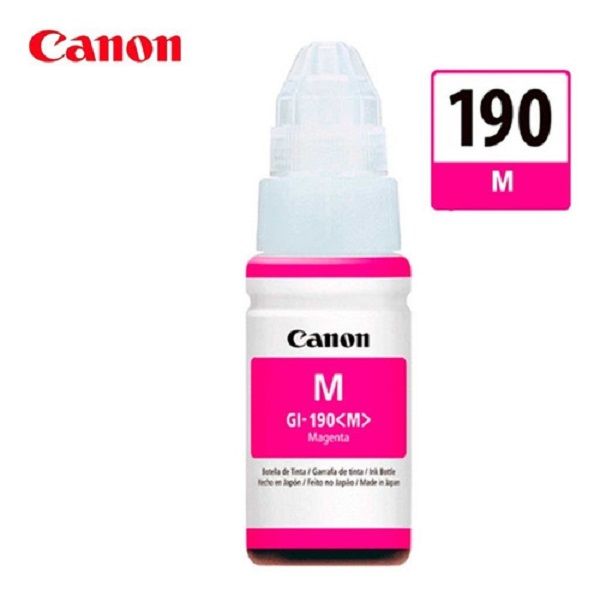 BOTELLA DE TINTA CANON GI-190 M PARA PIXMA G1100 G2100 G3100