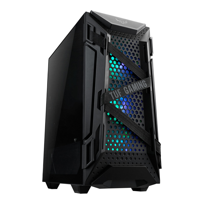 Gabinete ASUS GT301/BLK/ARGB Gabinete Gamer ASUS TUF Gaming GT301 Con Ventana Midi-Tower ATX Micro-ATX Mini-ATX USB 3.2 Sin Fuente 4 Ventiladores Instalados Negro - Código: GT301/BLK/ARGB | Compra en Guadalajara