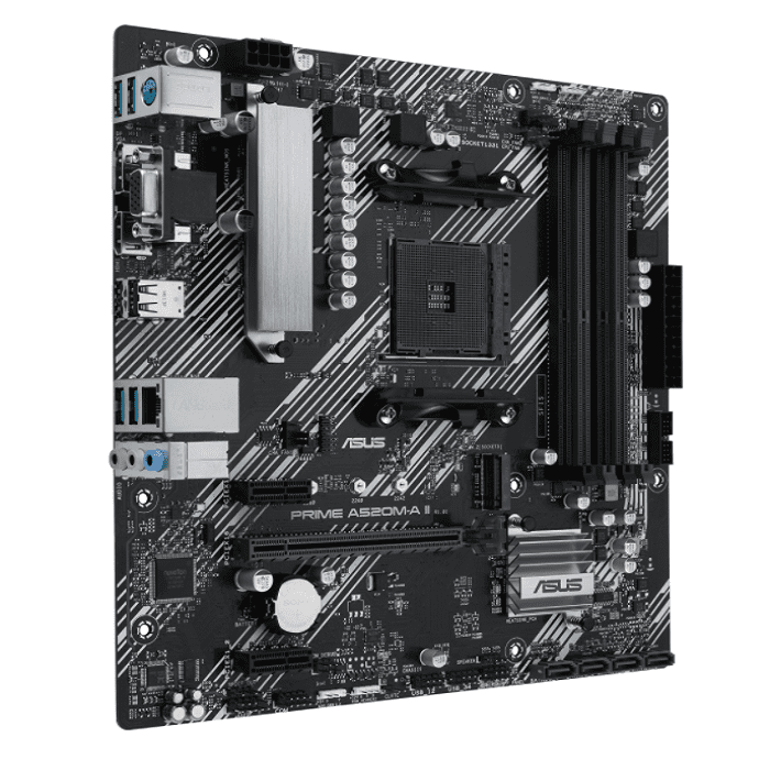 TARJETA MADRE ASUS PRIME A520M-A II/CSM AMD RYZEN AM4 DDR4 DP/HDMI M.2