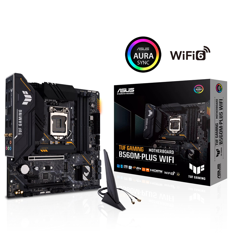 TARJETA MADRE ASUS TUF GAMING B650M-PLUS WIFI AM5/WIFI6/DDR5/HDMI/DP