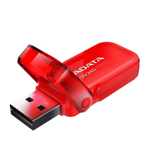 MEMORIA FLASH ADATA UV240 32GB  ROJO 2.0 (AUV240-32G-RRD)