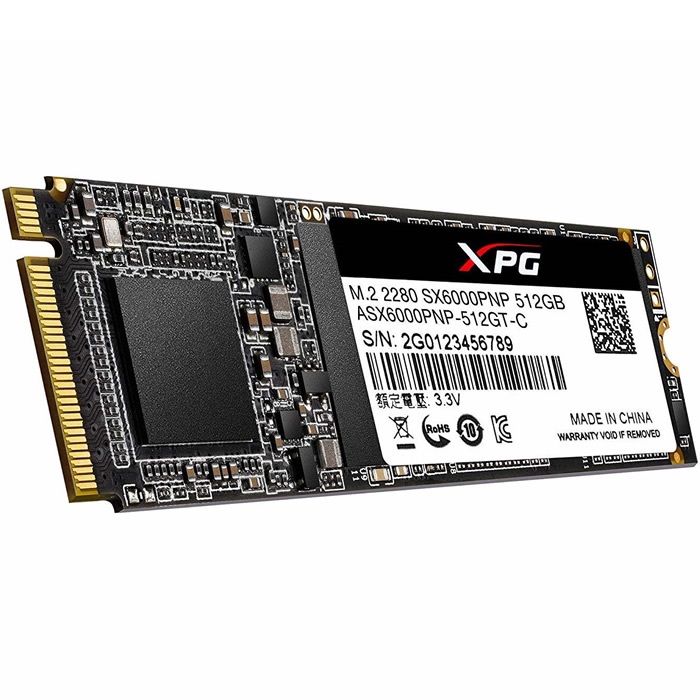 UNIDAD SSD M.2  XPG SX6000P 2280 PCIe 512GB (ASX6000PNP-512GT-C)