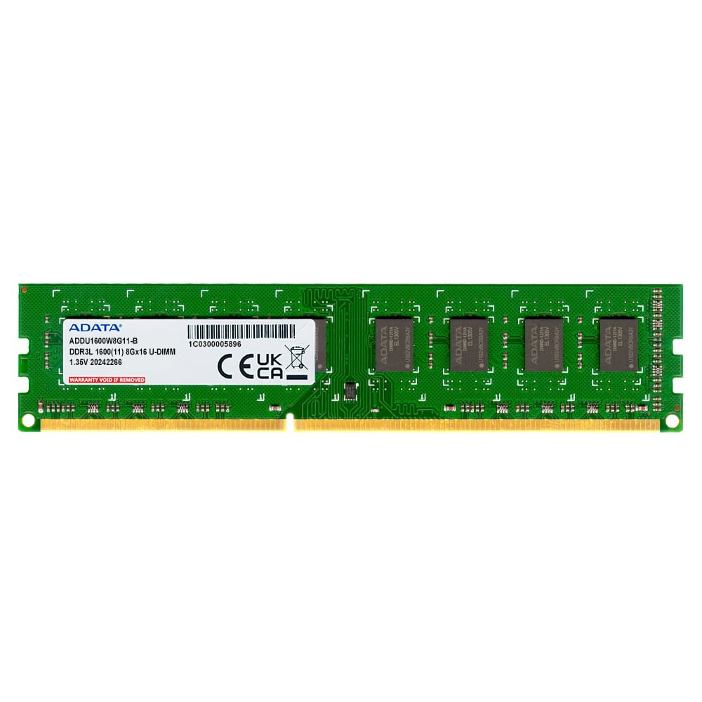 (OPEN BOX) MEMORIA DDR3L ADATA 8GB 1600 MHz UDIMM 1.35V (ADDU1600W8G11-S)