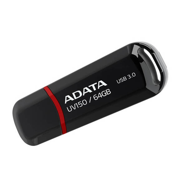 MEMORIA FLASH ADATA UV150 64GB USB 3.2 NEGRO (AUV150-64G-RBK)