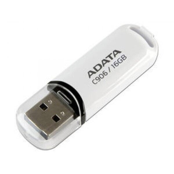 MEMORIA FLASH ADATA C906 16GB USB 2.0 BLANCO (AC906-16G-RWH)