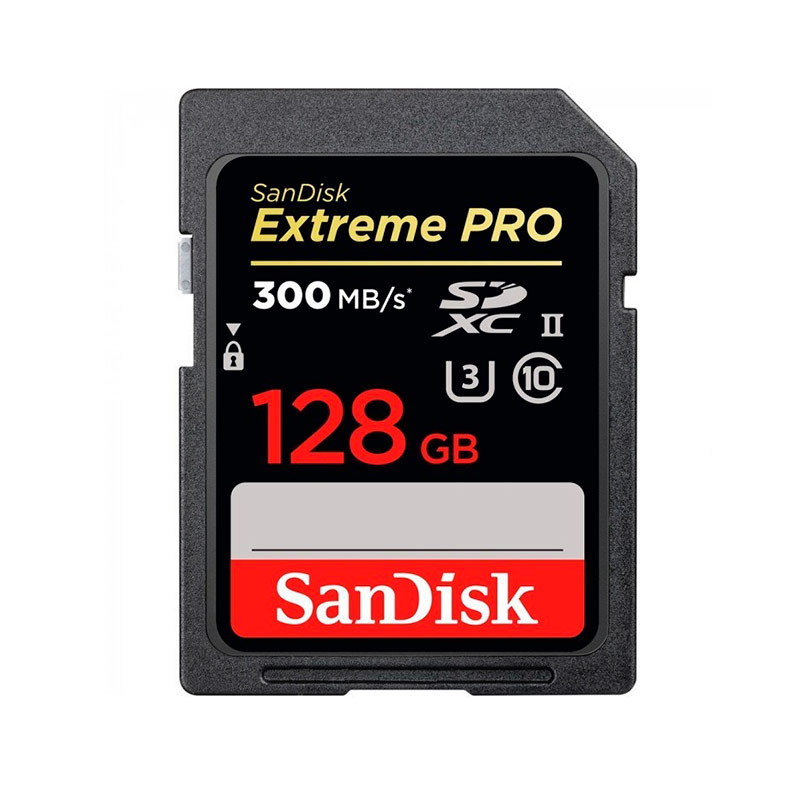 MEMORIA SANDISK SD EXTREME PRO 128GB UHS-II CL10 (SDSDXPK-128G-GN4IN)