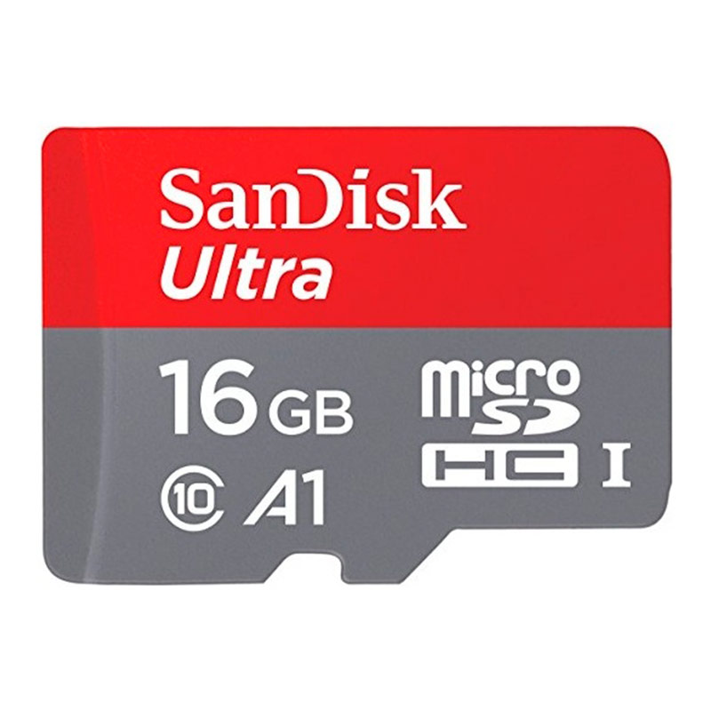 MEMORIA SANDISK MICRO SD ULTRA 16GB CL10 A1 C/A (SDSQUAR-016G-GN6MA)