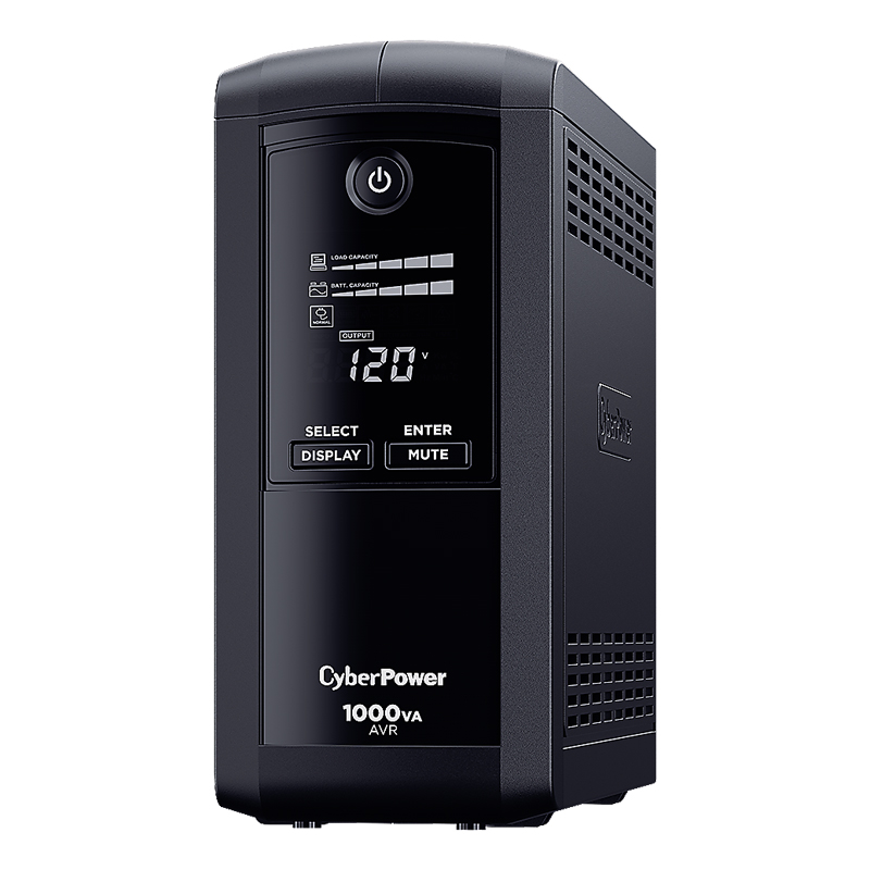 UPS/NO BREAK CYBERPOWER CP1000AVRLCDa 1000VA/600W LCD/ AVR/9CONT