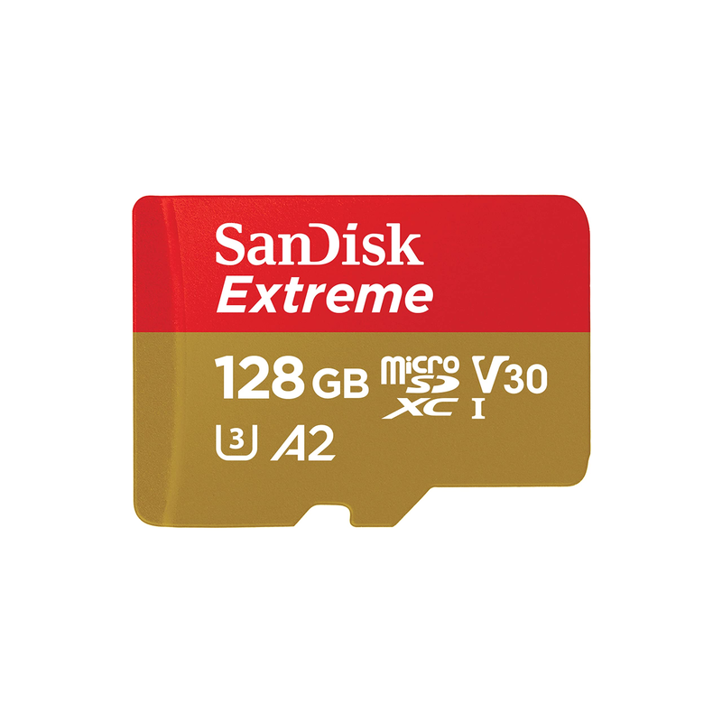 MEMORIA SANDISK MICRO SDHC EXTREME 128GB A2 V30 U3 (SDSQXAA-128G-GN6MA