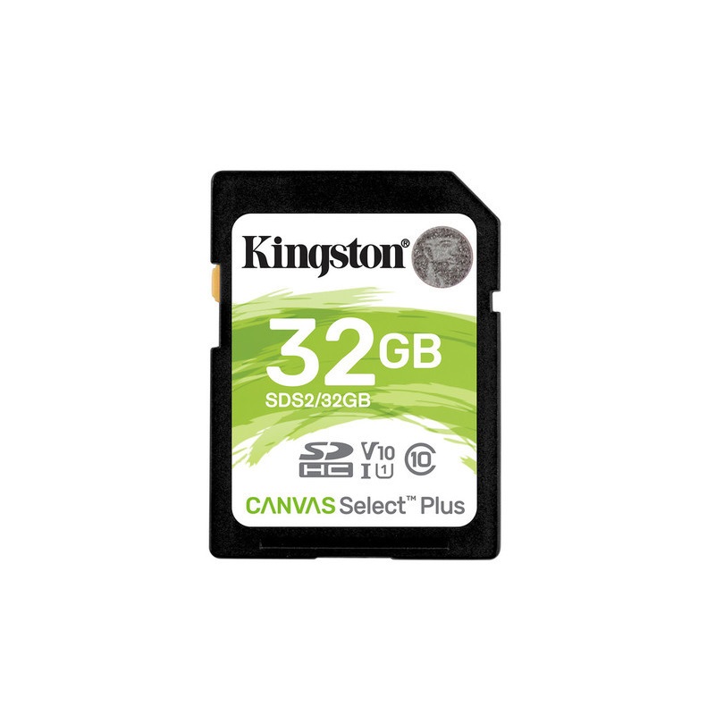 MEMORIA SD KINGSTON SDHC Canvas Select 100R CL10 UHS-I V10 (SDS2/32GB)