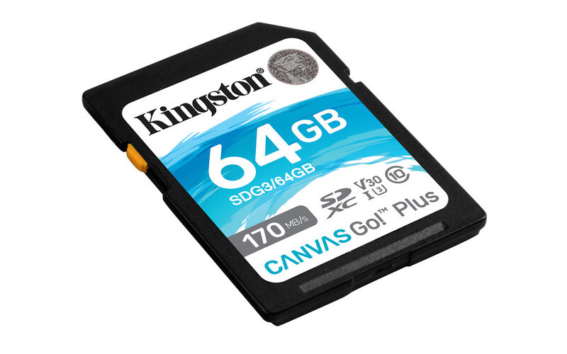 MEMORIA KINGSTON SDXC CANVAS GO! PLUS 170RC10 UHS-I U3 V30 (SDG3/64GB)