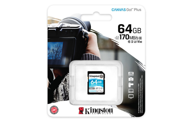 MEMORIA KINGSTON SDXC CANVAS GO! PLUS 170RC10 UHS-I U3 V30 (SDG3/64GB)