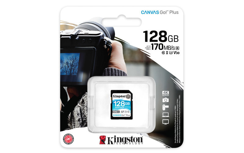 MEMORIA KINGSTON SDXC CANVAS GO! PLUS 170RC10 UHS-I U3 V30(SDG3/128GB)