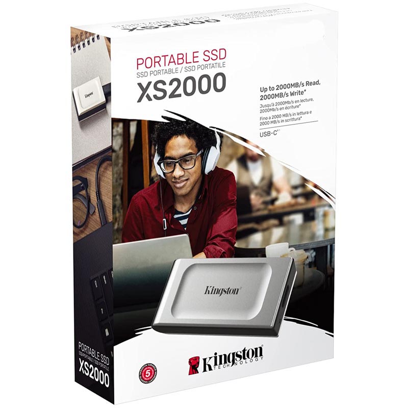 UNIDAD SSD KINGSTON XS2000 4000GB PORTATIL CONECTTYPE-C(SXS2000/4000G)