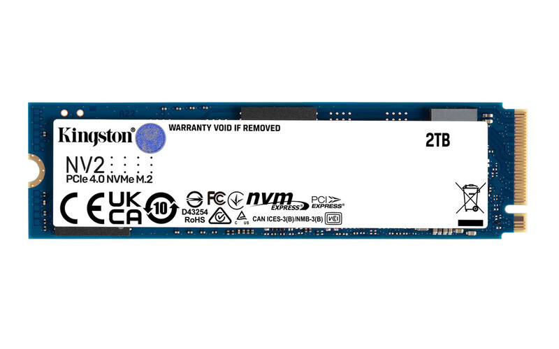 UNIDAD SSD KINGSTON NV2 2TB M.2 2280 NVMe 3500MB/s(SNV2S/2000G)