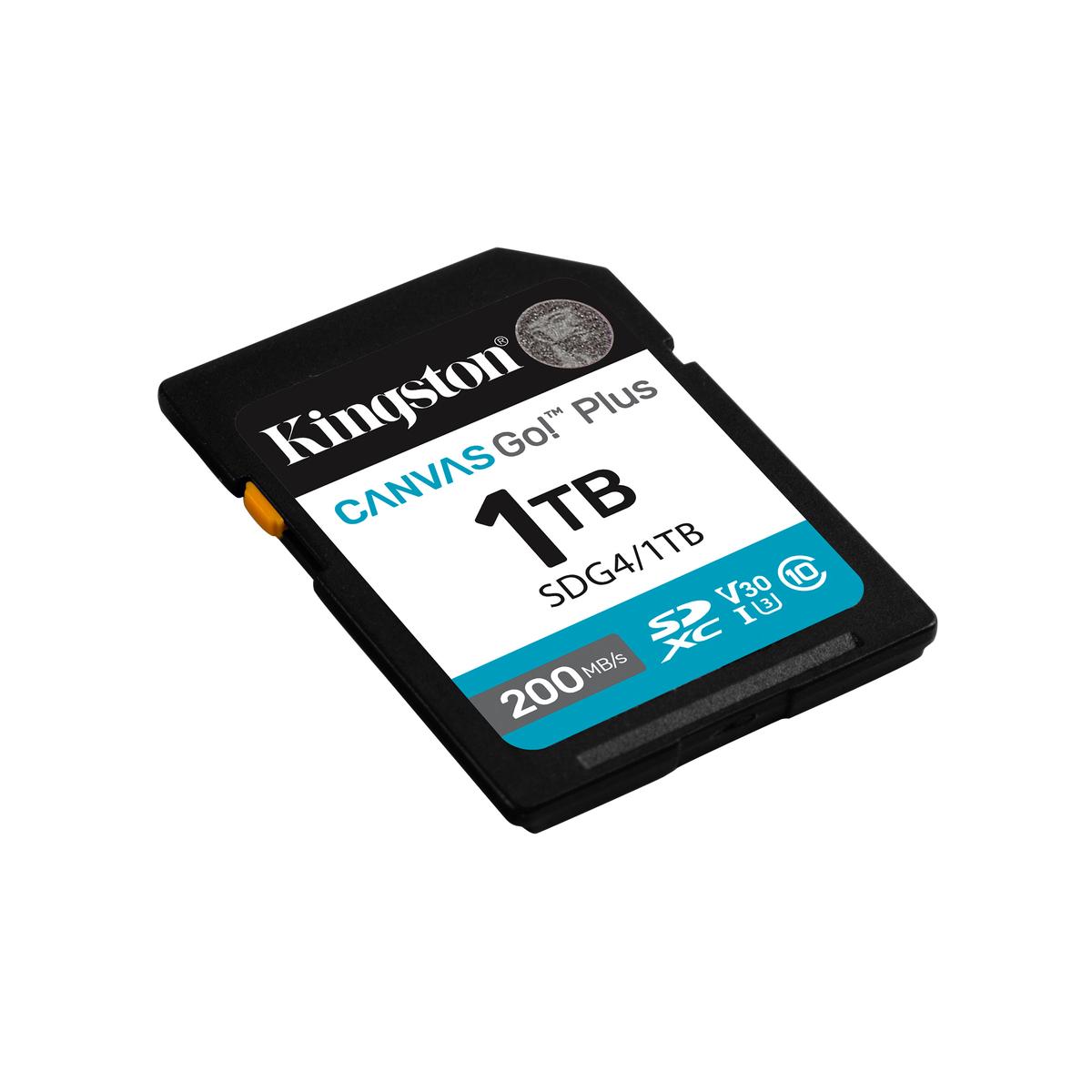 MEMORIA SDXC KINGSTON 1TB CANVAS GO PLUS G4 C10 UHS-I V30 (SDG4/1TB)