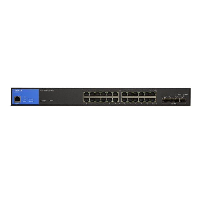 LINKSYS SWITCH 24-PTOS ADMINISTRABLE GIGABIT 4 PTOS 10G SFP+ (LGS328C)