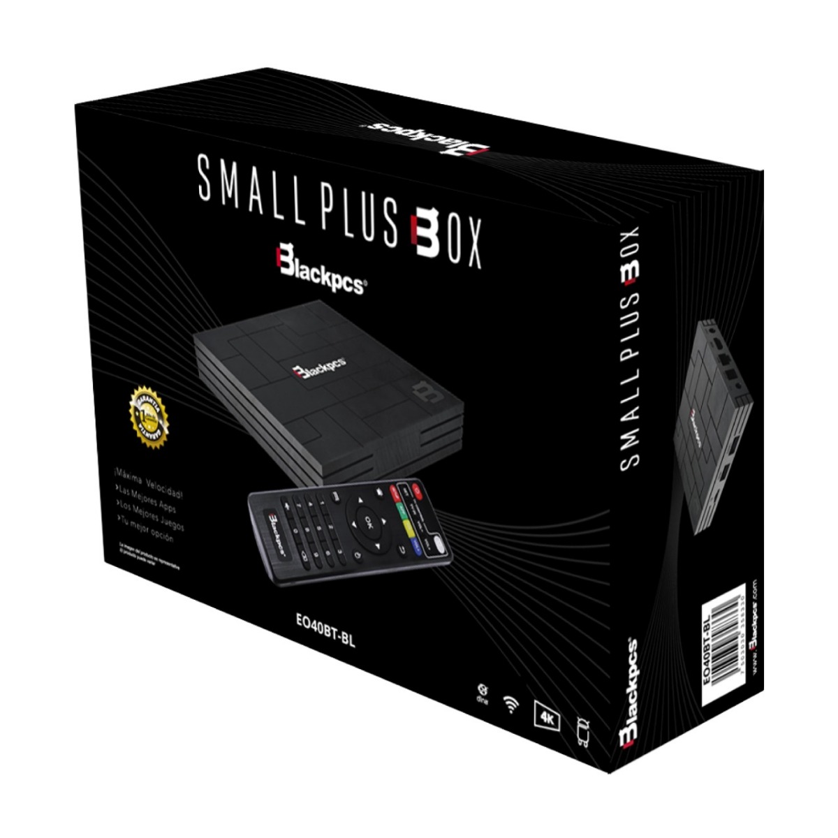 TV BOX 4K BLACKPCS SMALL PLUS BT EO404K-BL 2GB RAM/16GB INT/WIFI QC