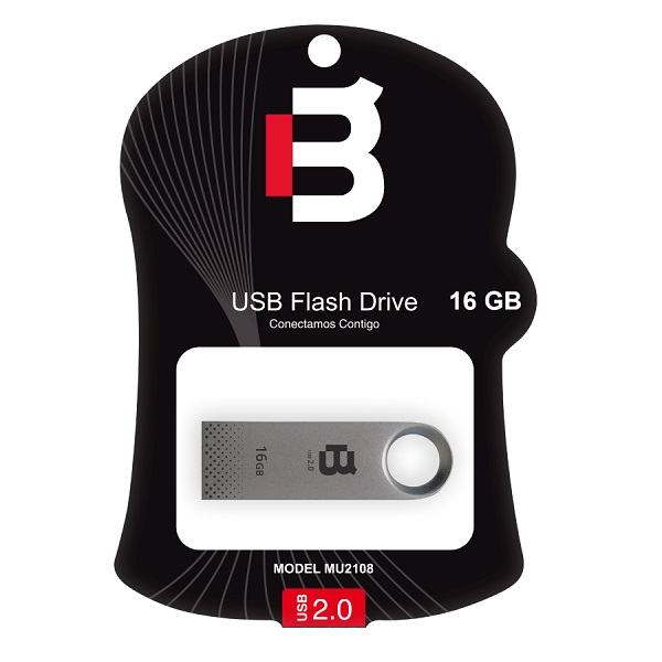 MEMORIA FLASH USB BLACKPCS 2108 16GB PLATA METALICA (MU2108S-16)