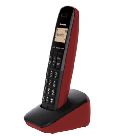 PANASONIC TELEFONO INALAMBRICO P.LCD 1.4 MODERNO ROJO (KX-TGB310MER)