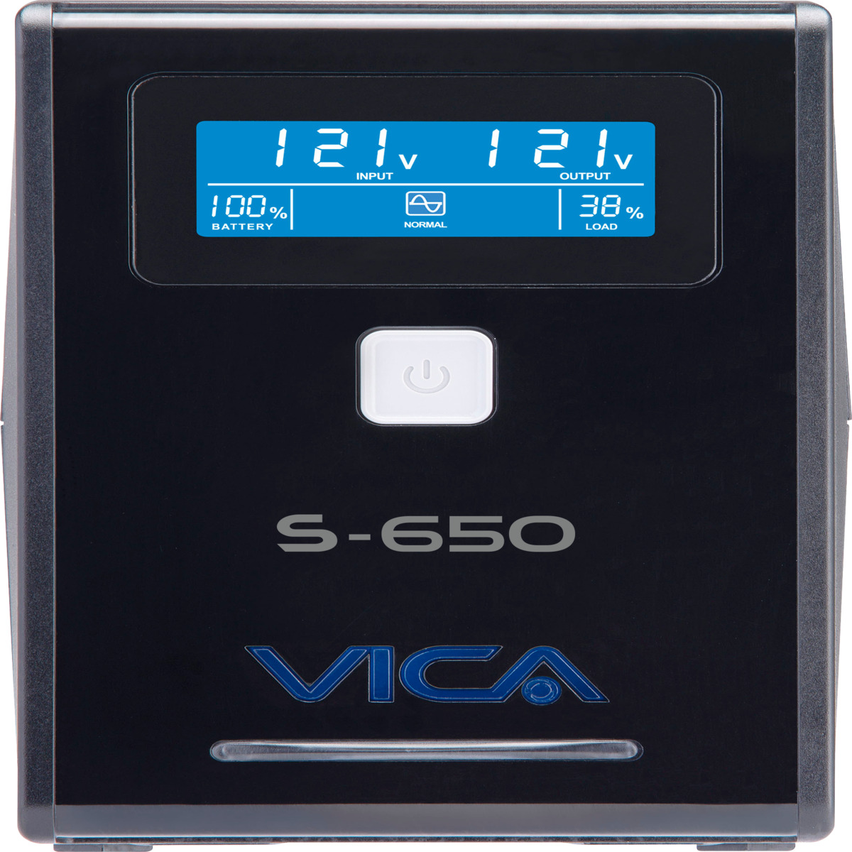 (ED) NO BREAK/UPS VICA 650VA/360W 8 TOMAS (4) REGU Y (4) RESP PANTALLA LCD (S 650)