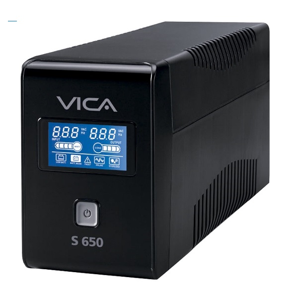 NO BREAK/UPS VICA 650VA/360W 8 TOMAS (4) REGU Y (4) RESP PANTALLA LCD (S 650)