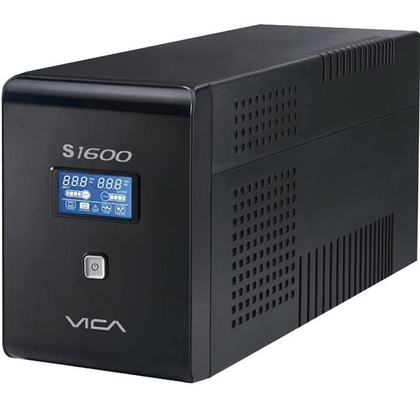 NO BREAK/UPS VICA 1600VA/900W 10 TOMAS (5) REGU Y (5) RESP RJ11-RJ45 PANTALLA LCD (S 1600)