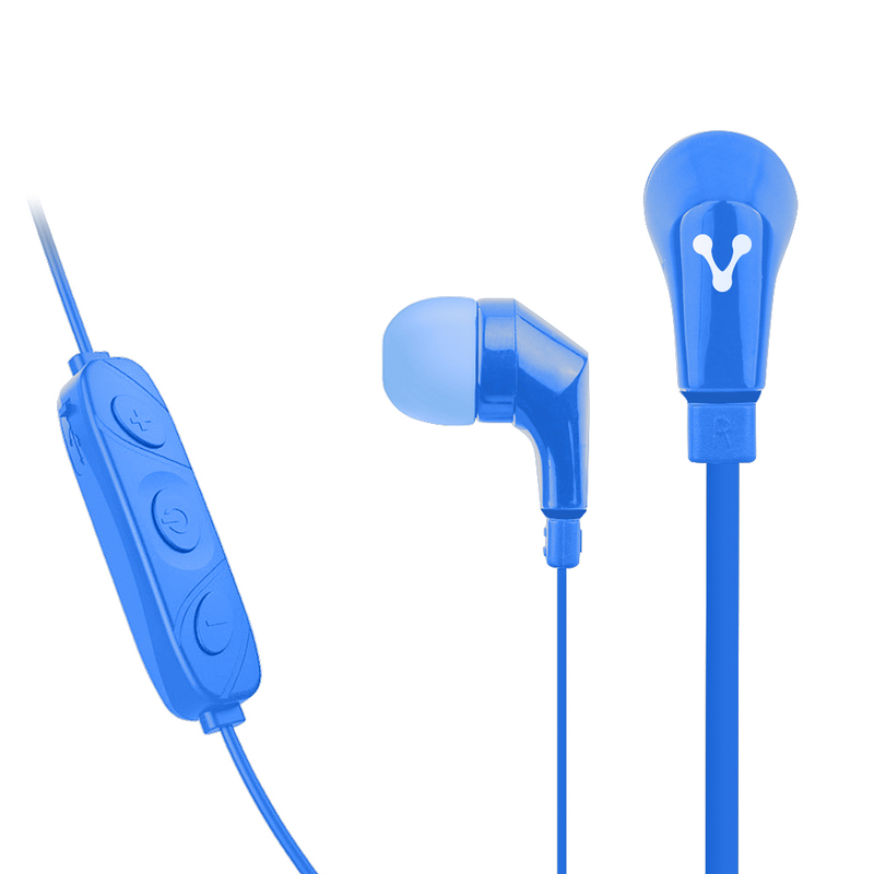 AUDIFONOS VORAGO BLUETOOTH MANOS LIBRES C/VOL AZUL EPB-103-BL