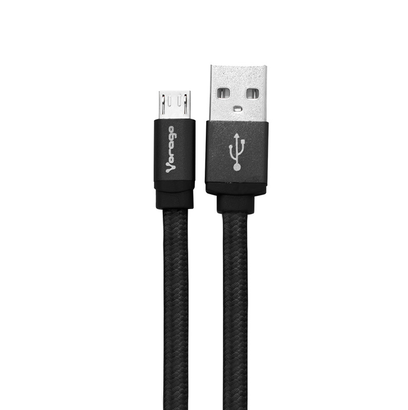 CABLE VORAGO USB 2.0 A MICRO USB 2 METROS NEGRO CAB-212