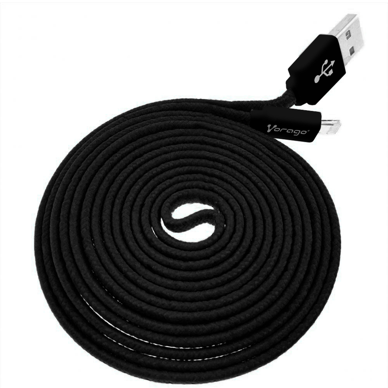 CABLE VORAGO USB 2.0 A MICRO USB 2 METROS NEGRO CAB-212