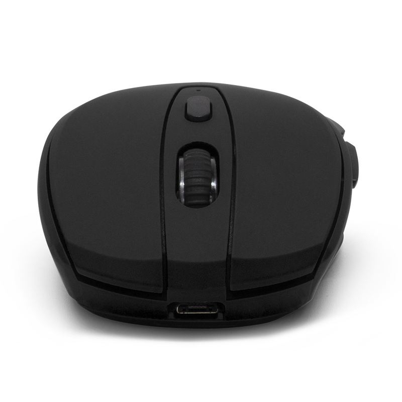 MOUSE VORAGO MO-306 INALAMBRICO ILUMINADO 2400 DPI RECARGABLE NEGRO