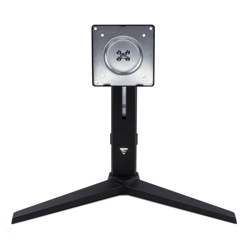 STAND MONITOR GAME FACTOR VESA, SUBE BAJA, ESCRITORIO NEGRO SMG500