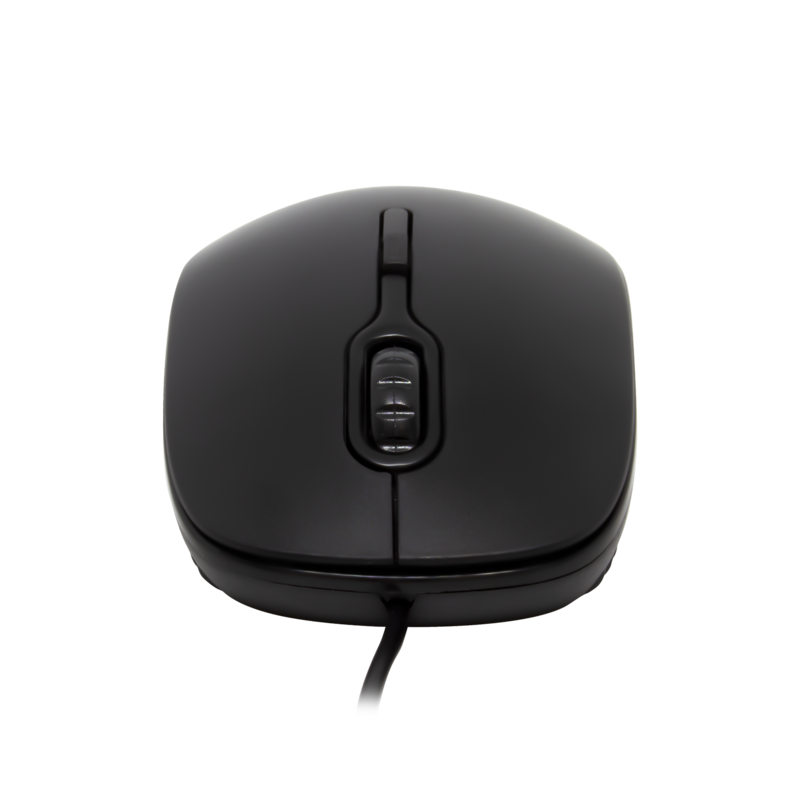 MOUSE VORAGO NEGRO OPTICO ALAMBRICO 4 BOT. USB 800/1,200 DPI MO-100