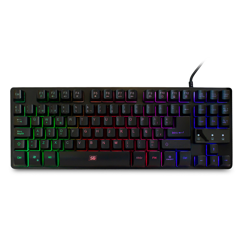 TECLADO VORAGO START THE GAME TENKEYLESS LED RGB USB NEGRO KB-503