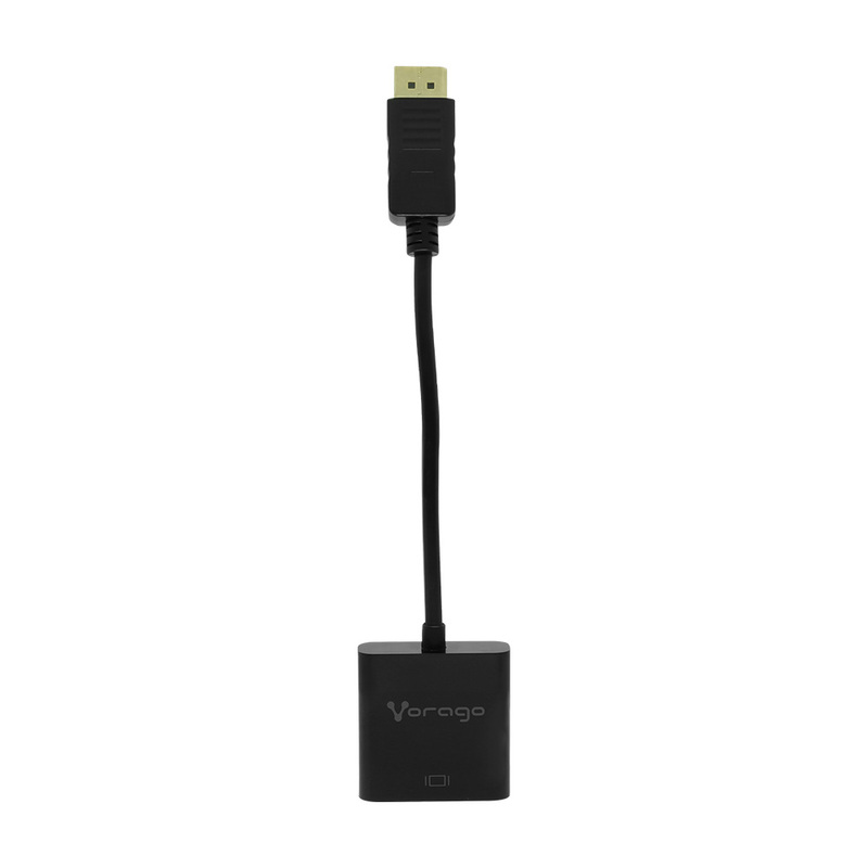 ADAPTADOR VORAGO DISPLAY PORT MACHO A HDMI HEMBRA FULL HD ADP-300