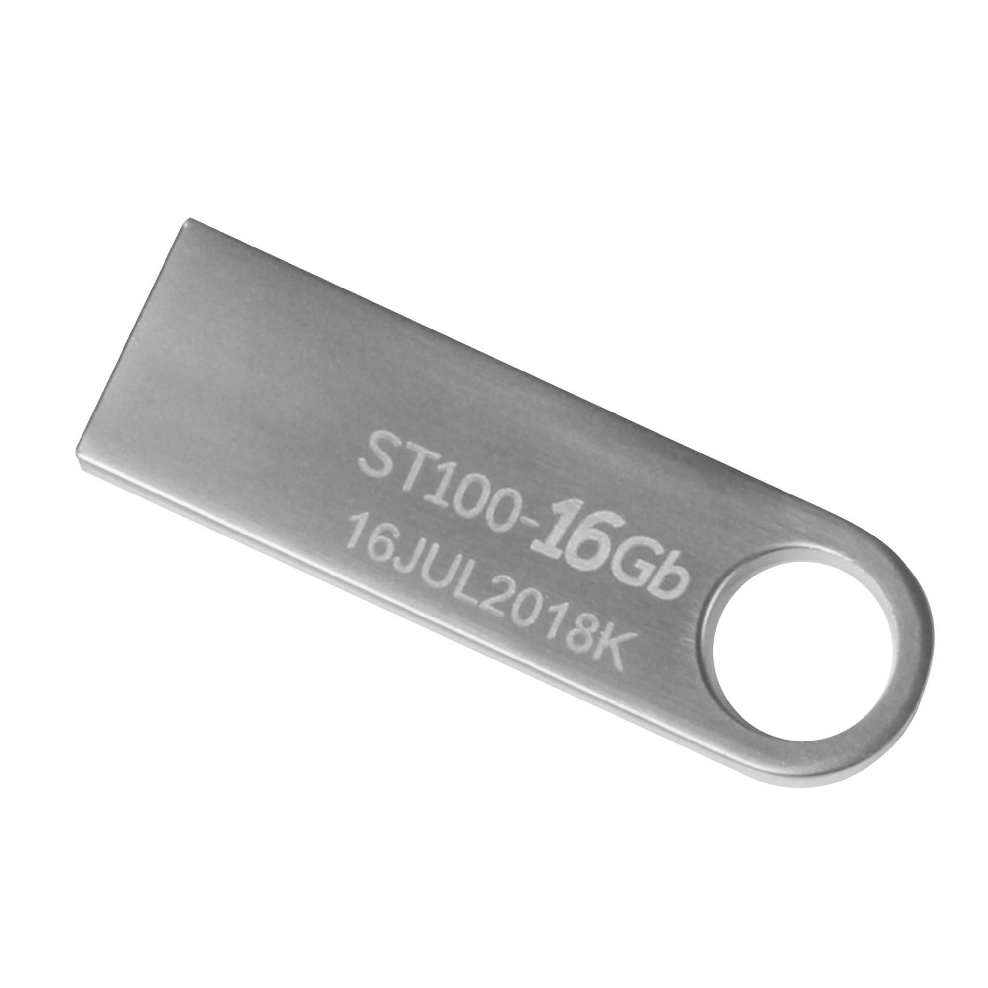 MEMORIA USB STYLOS 16 GB ST100 FLASH 2.0 PLATA STMUSB2B