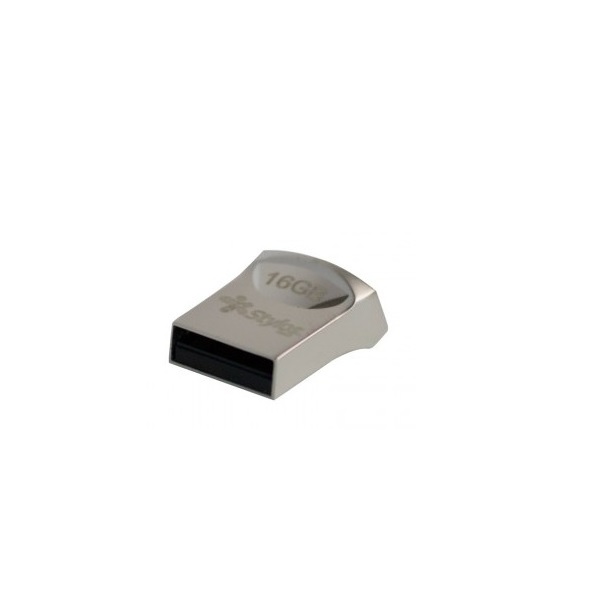 MEMORIA USB STYLOS 16 GB ST125 FLASH 2.0 METAL MINI PLATA STMUS42S