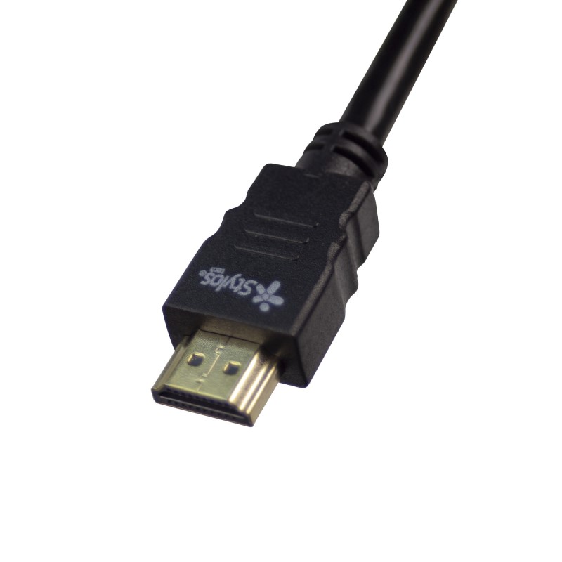 CABLE HDMI STYLOS  1.4V 2 MTS NEGRO STACHD3B