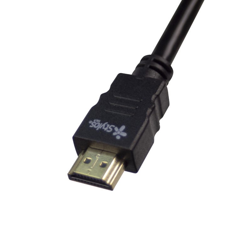 CABLE HDMI STYLOS 1.4V 2 MTS NEGRO STACHD3B