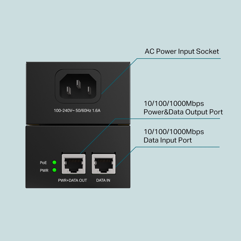 TP-LINK ADAPTADORES POE++ INYECTOR / POE170S (TL-POE170S)