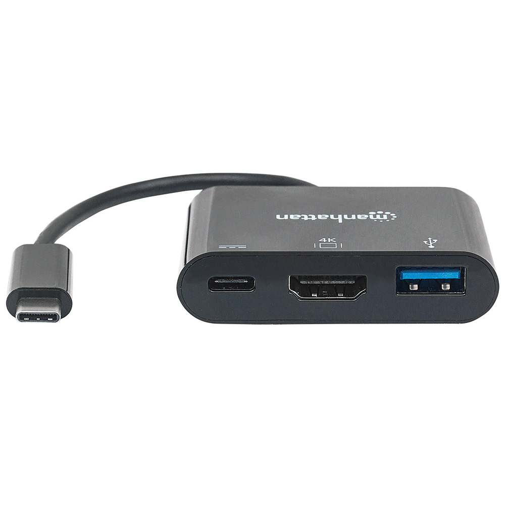 CONVERTIDOR VIDEO MANHATTAN USB-C A HDMI-H + USB3 + USBC 152037