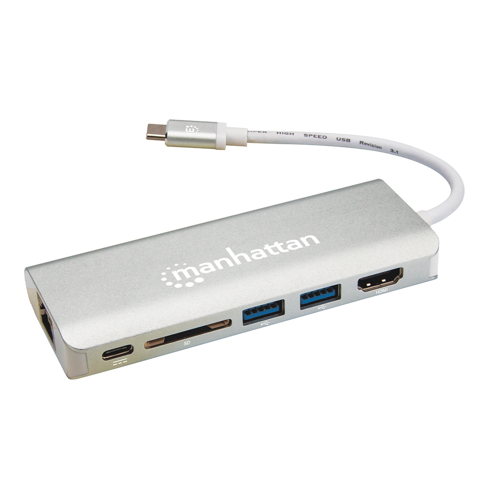 ESTACION DOCKING USB TIPO-C 6 EN 1 MANHATTAN 152075